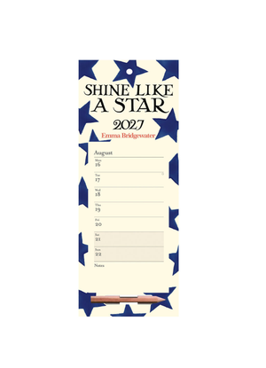 Blue Star Shine Like A Star Magnetic 2027 Wall Calendar