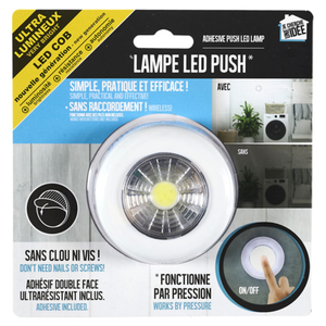 COB LED Push Light 7cm – Adhesive Stick-On Utility Lamp