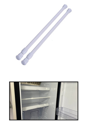 Telescopic Cupboard & Fridge Storage Bars  26-43cm Pack of two