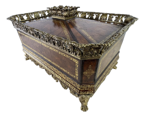 Handsome Tooled Leather Chest by Maitland Smith