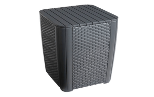 Luzon table flat wicker graphite 060 std