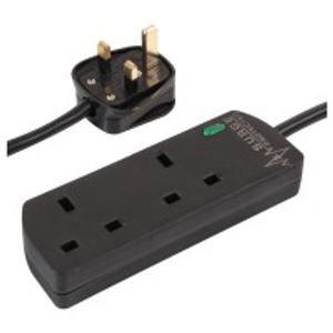 Eagle E201EF 6 Gang Surge Protected Extension Lead, 2m