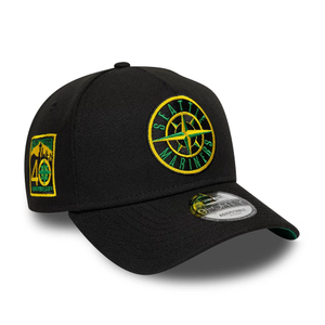 Seattle Mariners MLB Cooperstown Black 9FORTY A-Frame Cap