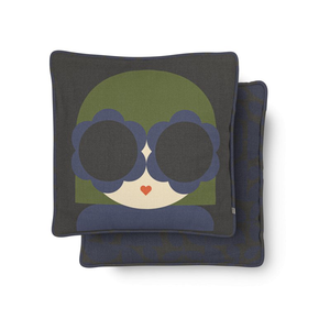 Orla Kiely - Lola Midnight - Box Cushion