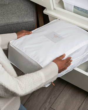 Extra Large Organic Cotton Storage Bag in White
