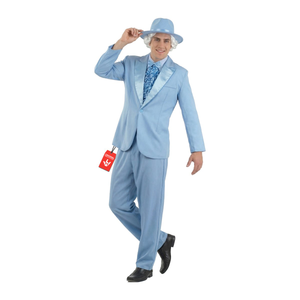 Mens Dumb Blue Suit 90s Costume