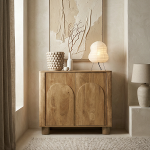 Arch Mango Effect 2 Door Sideboard - Natural