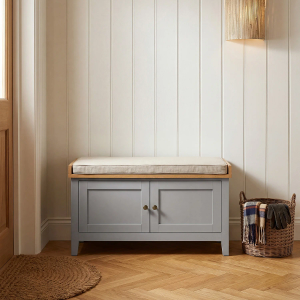 Hardwick Painted Storage Bench - Grey