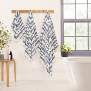 STRIA 600GSM YARN DYED JACQUARD DENIM Bath Towel