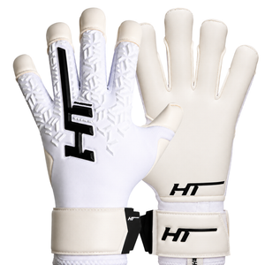 HT DNA WHITE HYBRID CUT GOALKEEPER GLOVES