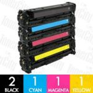 HP 305X + 305A (CE410X + CE411A-CE413A) 5 Pack Compatible Toner Cartridge Combo