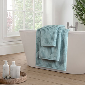 OBLIQUE 470GSM JACQUARD SLATE BLUE Hand Towel