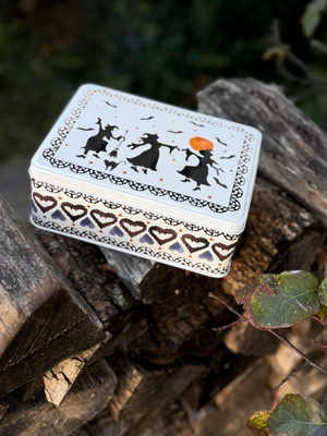 Dancing Witches Medium Shallow Tin