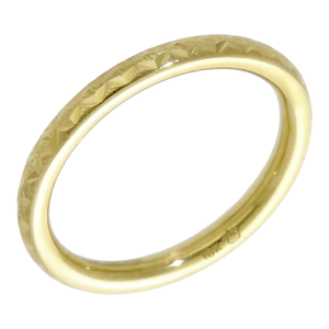 Pre-Owned 18ct Yellow Gold Textured Hollow Band Ring