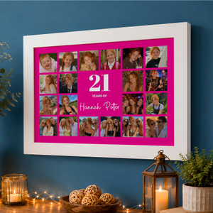 21st Birthday Gift Photo Collage Picture