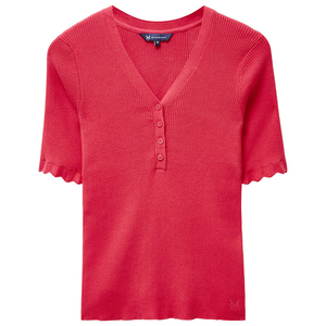 Womens SS Knit Cardigan (Raspberry Wine)