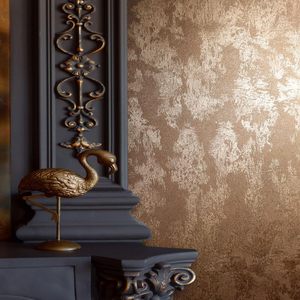 Galerie City Romance Structure Texture Copper Metallic Wallpaper - 34277