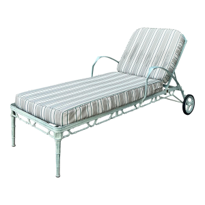 Vintage Cast Aluminum “Calcutta” Chaise Lounge After Brown Jordan