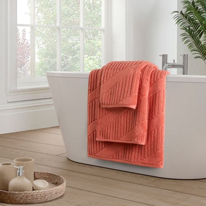 OBLIQUE 470GSM JACQUARD SAFFRON Hand Towel