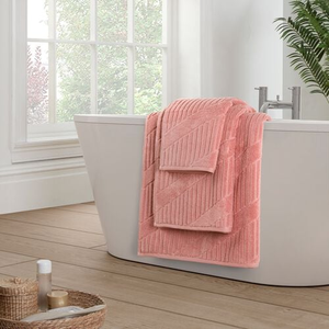 OBLIQUE 470GSM JACQUARD ROSE Bath Towel
