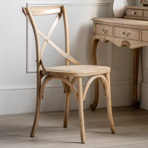 Jesper Rattan Dining Chair Pair - Oak