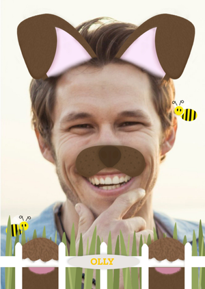 Moonpig Cute As A Puppy Face Upload Card