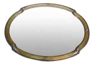 Vintage Oval Wall Mirror, 1950