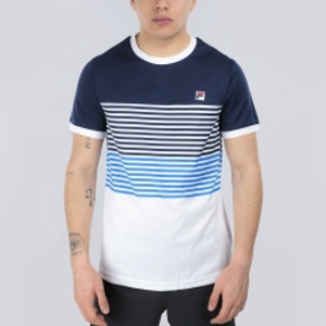 Fila BB 1983 Maglietta - White/Navy/Simply Blue Comb