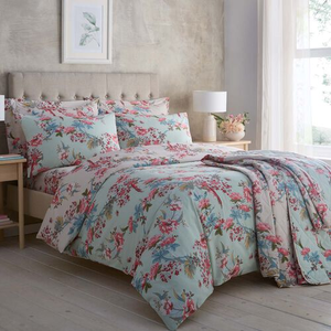 SUPER KING DUVET COVER Danae Green/Nat