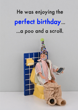 Moonpig A Poo And A Scroll Perfect Birthday Card
