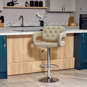 CLARENDON Barstool Warm Beige