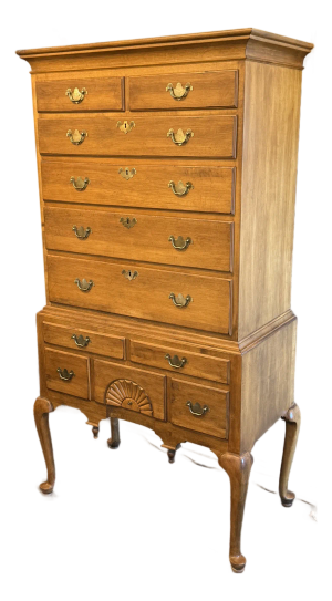 Ethan Allen 1776 Collection Maple Highboy Dresser