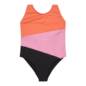 Mädchen Colorblock Badeanzug (Anthrazit)