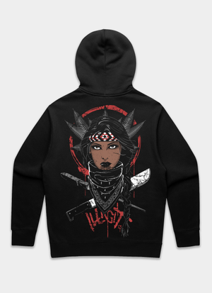 Illicit Wahine Rebel Relaxed Hoodie