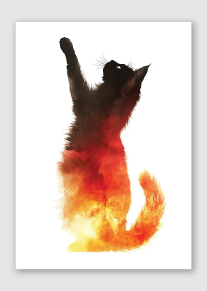 Fiery Pounce - A5, Unframed