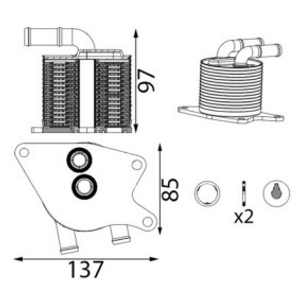 Automatic transmission oil cooler