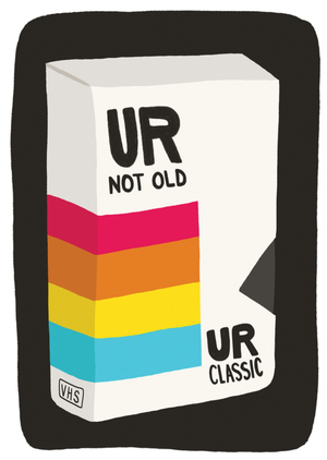 Moonpig Ur Not Old Ur Classic Vhs Video Tape Birthday Card