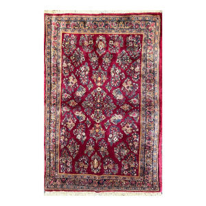 Antique Persian Sarouk Rug, 3'3" X 5'3"
