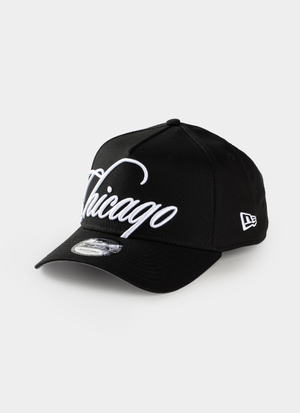 New Era MLB 9Forty A-Frame Chicago White Sox Calligraphy Snapback Cap