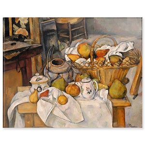 Kitchen table (Still-life with basket) (acrylic panels)