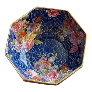 1912-1925 Antique Shelley Cloisonne Octagon Bowl Pattern 8320