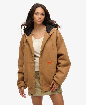 Oversized Surplus Hooded Bomber Jacket