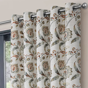 Hatfield Terracotta Blackout Ready Made Eyelet Curtains