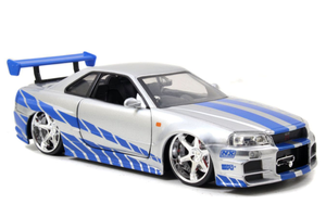 Fast & Furious - 2002 Nissan Skyline GTR R34 Silver Hollywood Ride