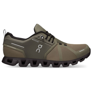 Mens Cloud 5 Waterproof Casual Trainers (Olive/Black)