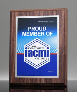 Traditional Walnut Finish Full Color Plaque