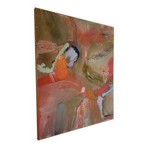 Mid 20th Century Helen Bershad Abstract Oil on Canvas, Unsigned, Framed