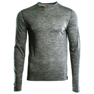 Mens Merino 180 Long Sleeve Crew (Charcoal)