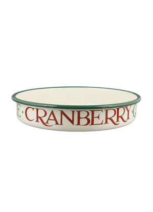 Christmas Toast & Marmalade  Medium Enamel Pie Dish