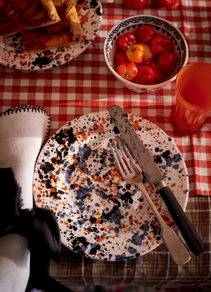 Autumn Splatter Medium Dinner Plate, 8.5 Inch